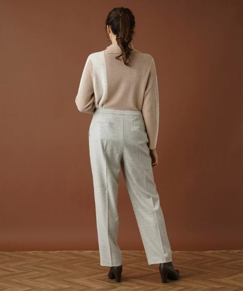 Leilian PLUS HOUSE / レリアンプラスハウス その他パンツ | ネップテーパードパンツ | 詳細3