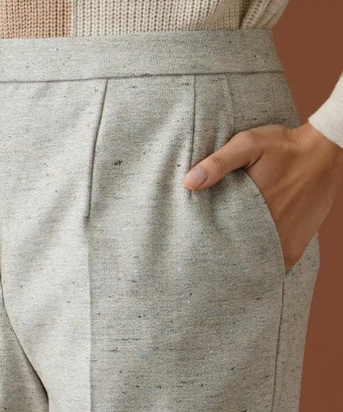 Leilian PLUS HOUSE / レリアンプラスハウス その他パンツ | ネップテーパードパンツ | 詳細8