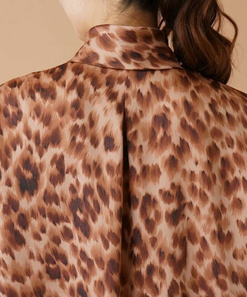 Leilian PLUS HOUSE / レリアンプラスハウス シャツ・ブラウス | レオパード柄ボウタイブラウス | 詳細12