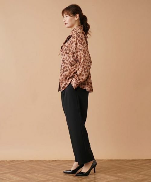 Leilian PLUS HOUSE / レリアンプラスハウス シャツ・ブラウス | レオパード柄ボウタイブラウス | 詳細6