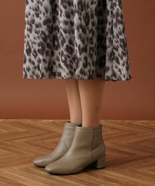 Leilian PLUS HOUSE / レリアンプラスハウス ミニ・ひざ丈スカート | レオパード柄フレアスカート | 詳細10