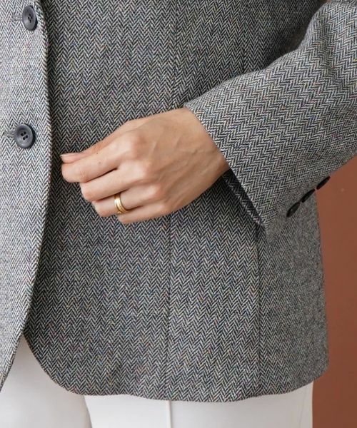 Leilian PLUS HOUSE / レリアンプラスハウス テーラードジャケット | へリンボーンテーラードジャケット | 詳細11