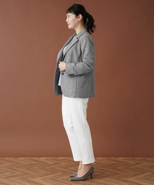 Leilian PLUS HOUSE / レリアンプラスハウス テーラードジャケット | へリンボーンテーラードジャケット | 詳細2