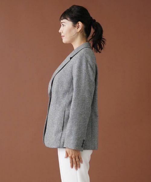 Leilian PLUS HOUSE / レリアンプラスハウス テーラードジャケット | へリンボーンテーラードジャケット | 詳細5