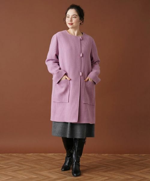 Leilian PLUS HOUSE / レリアンプラスハウス その他アウター | 【店舗人気】ノーカラーコート | 詳細1