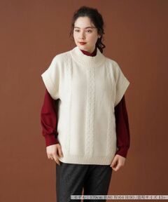 Leilian PLUS HOUSE / レリアンプラスハウス テーラードジャケット | ハイネックニットベスト【MUSE BY ROCHAS Premiere】