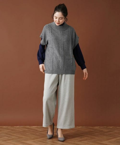 Leilian PLUS HOUSE / レリアンプラスハウス テーラードジャケット | ハイネックニットベスト【MUSE BY ROCHAS Premiere】 | 詳細12