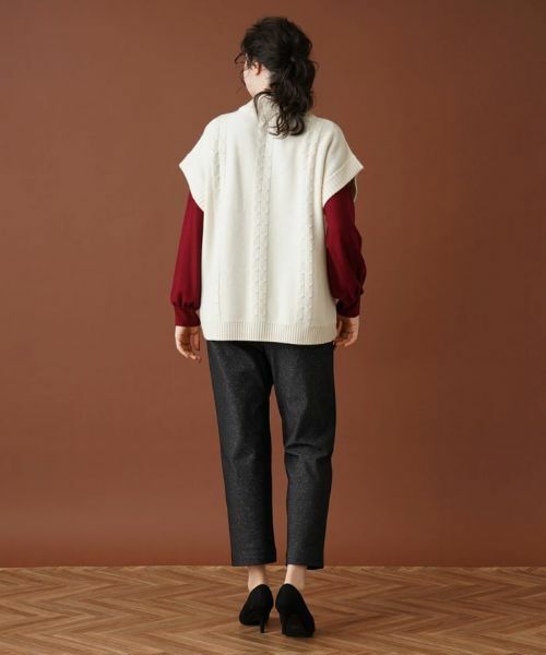 Leilian PLUS HOUSE / レリアンプラスハウス テーラードジャケット | ハイネックニットベスト【MUSE BY ROCHAS Premiere】 | 詳細3