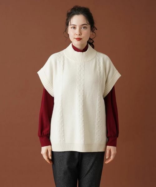 Leilian PLUS HOUSE / レリアンプラスハウス テーラードジャケット | ハイネックニットベスト【MUSE BY ROCHAS Premiere】 | 詳細4
