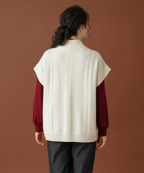Leilian PLUS HOUSE / レリアンプラスハウス テーラードジャケット | ハイネックニットベスト【MUSE BY ROCHAS Premiere】 | 詳細6