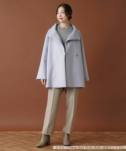 Leilian PLUS HOUSE / レリアンプラスハウス その他アウター | カシミヤスタンドカラーコート | 詳細7