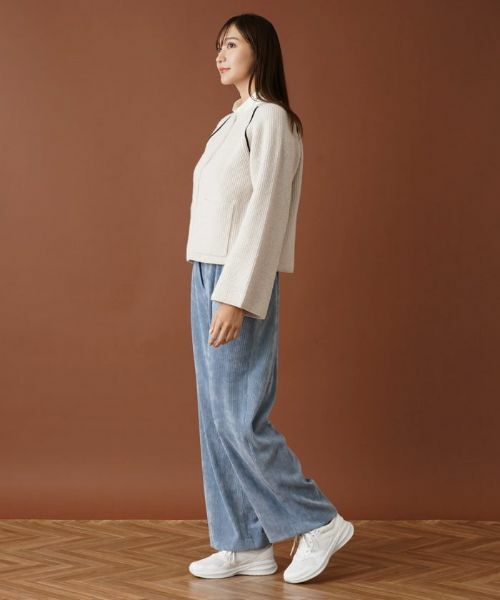 Leilian PLUS HOUSE / レリアンプラスハウス カーディガン・ボレロ | 配色ラインカーディガン【NEMIKA】 | 詳細2