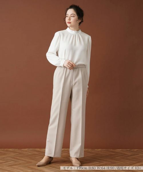 Leilian PLUS HOUSE / レリアンプラスハウス その他パンツ | センタープレスパンツ【Leilian WHITE LABEL】 | 詳細1