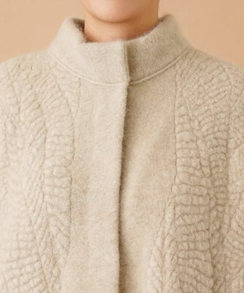 Leilian PLUS HOUSE / レリアンプラスハウス テーラードジャケット | スタンドカラーニットジャケット | 詳細10