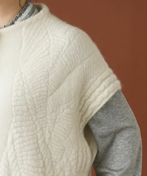 Leilian PLUS HOUSE / レリアンプラスハウス テーラードジャケット | ボトルネックロングニットベスト | 詳細13