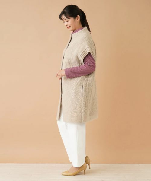 Leilian PLUS HOUSE / レリアンプラスハウス テーラードジャケット | ボトルネックロングニットベスト | 詳細2