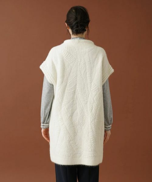 Leilian PLUS HOUSE / レリアンプラスハウス テーラードジャケット | ボトルネックロングニットベスト | 詳細9