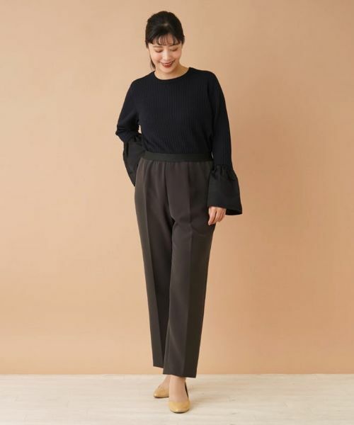 Leilian PLUS HOUSE / レリアンプラスハウス その他パンツ | イージーテーパードパンツ | 詳細1