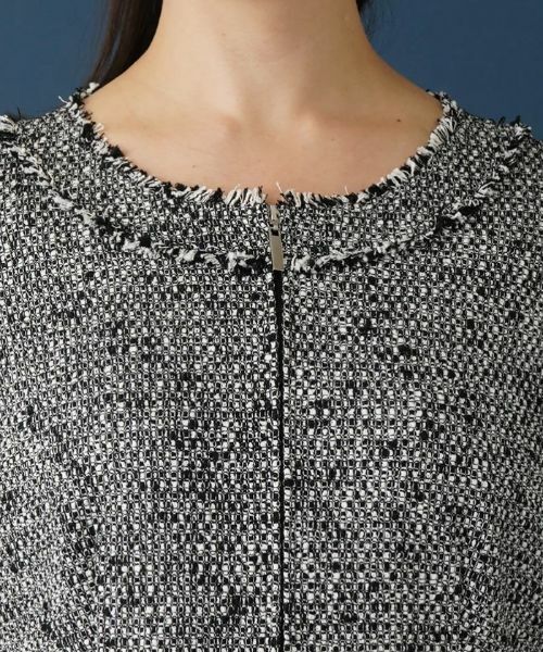 Leilian PLUS HOUSE / レリアンプラスハウス ドレス | 【セレモニー】ミックスツイードタックワンピース | 詳細8