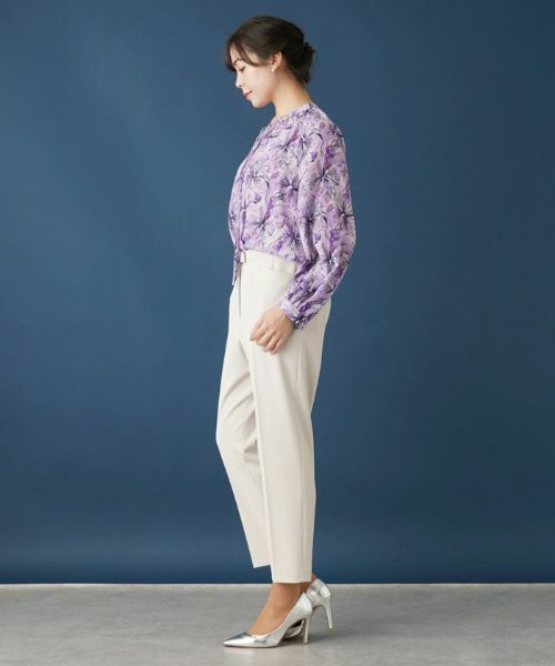 Leilian PLUS HOUSE / レリアンプラスハウス シャツ・ブラウス | フラワープリントリボンブラウス | 詳細2