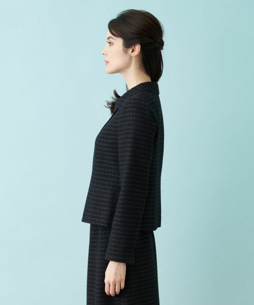 Leilian PLUS HOUSE / レリアンプラスハウス セットアップ | ショールカラーツイードスーツ【セレモニー】 | 詳細12