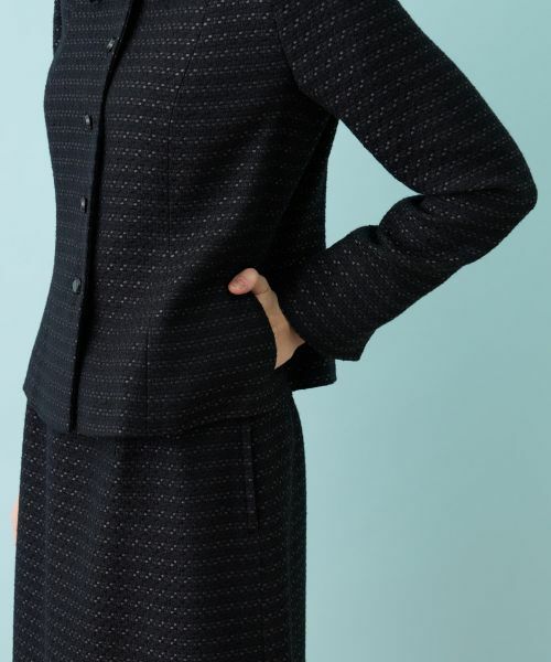 Leilian PLUS HOUSE / レリアンプラスハウス セットアップ | ショールカラーツイードスーツ【セレモニー】 | 詳細15