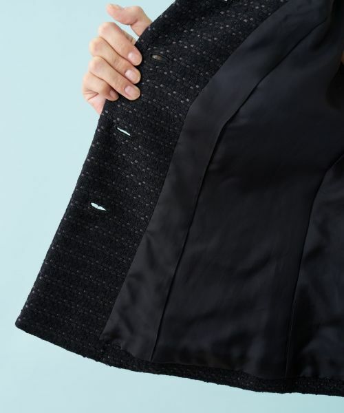 Leilian PLUS HOUSE / レリアンプラスハウス セットアップ | ショールカラーツイードスーツ【セレモニー】 | 詳細16