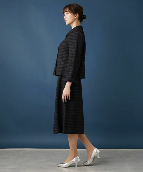 Leilian PLUS HOUSE / レリアンプラスハウス セットアップ | ショールカラーツイードスーツ【セレモニー】 | 詳細27