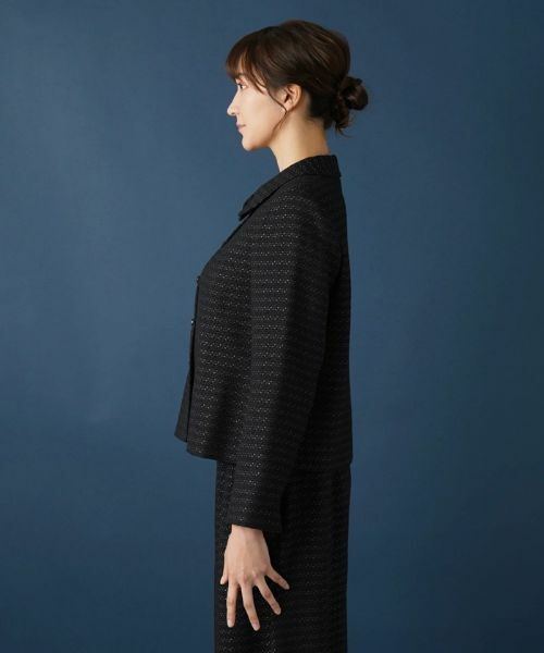 Leilian PLUS HOUSE / レリアンプラスハウス セットアップ | ショールカラーツイードスーツ【セレモニー】 | 詳細30