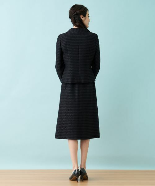 Leilian PLUS HOUSE / レリアンプラスハウス セットアップ | ショールカラーツイードスーツ【セレモニー】 | 詳細5