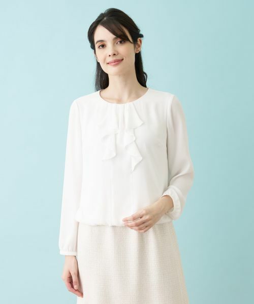 Leilian PLUS HOUSE / レリアンプラスハウス シャツ・ブラウス | 【セレモニー】ラッフルフリルブラウス | 詳細2