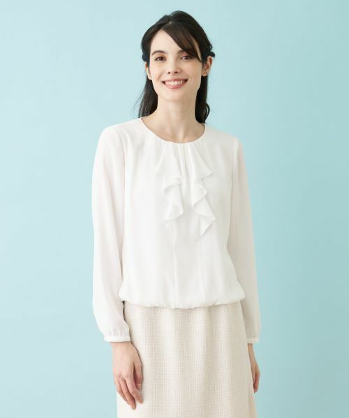 Leilian PLUS HOUSE / レリアンプラスハウス シャツ・ブラウス | 【セレモニー】ラッフルフリルブラウス | 詳細3