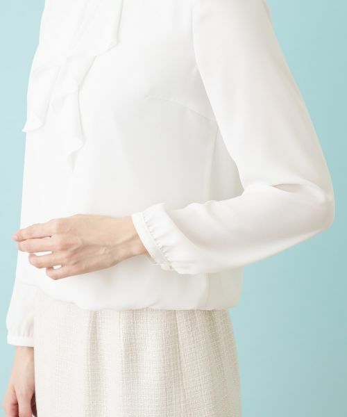 Leilian PLUS HOUSE / レリアンプラスハウス シャツ・ブラウス | 【セレモニー】ラッフルフリルブラウス | 詳細9