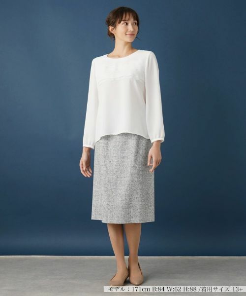 Leilian PLUS HOUSE / レリアンプラスハウス シャツ・ブラウス | 【セレモニー】ティアードフリルブラウス | 詳細16