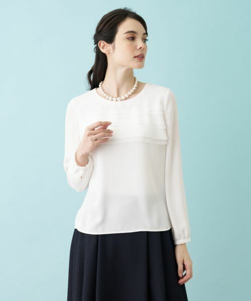 Leilian PLUS HOUSE / レリアンプラスハウス シャツ・ブラウス | 【セレモニー】ティアードフリルブラウス | 詳細6