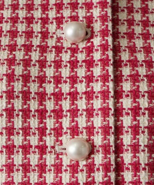 Leilian PLUS HOUSE / レリアンプラスハウス テーラードジャケット | 千鳥格子柄ノーカラージャケット | 詳細11