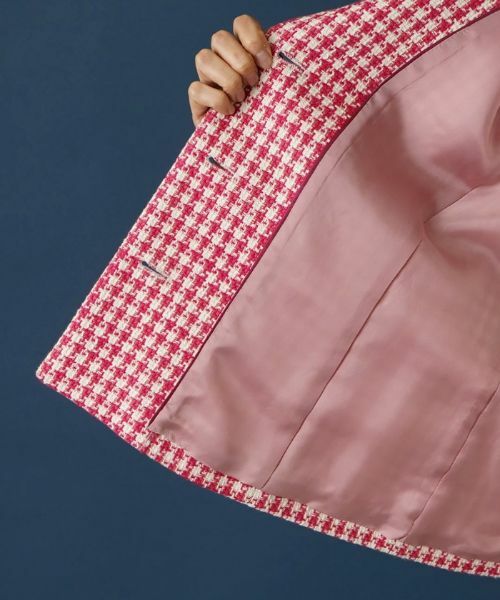 Leilian PLUS HOUSE / レリアンプラスハウス テーラードジャケット | 千鳥格子柄ノーカラージャケット | 詳細12