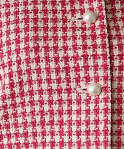 Leilian PLUS HOUSE / レリアンプラスハウス テーラードジャケット | 千鳥格子柄ノーカラージャケット | 詳細13