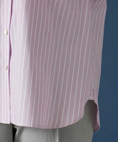 Leilian PLUS HOUSE / レリアンプラスハウス シャツ・ブラウス | バックタック入りストライプシャツ | 詳細10
