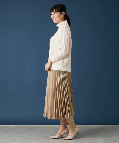 Leilian PLUS HOUSE / レリアンプラスハウス テーラードジャケット | スラブニットベスト | 詳細12