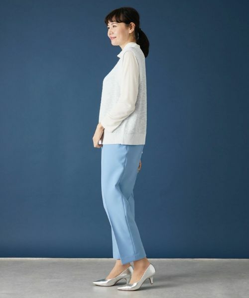 Leilian PLUS HOUSE / レリアンプラスハウス テーラードジャケット | スラブニットベスト | 詳細2