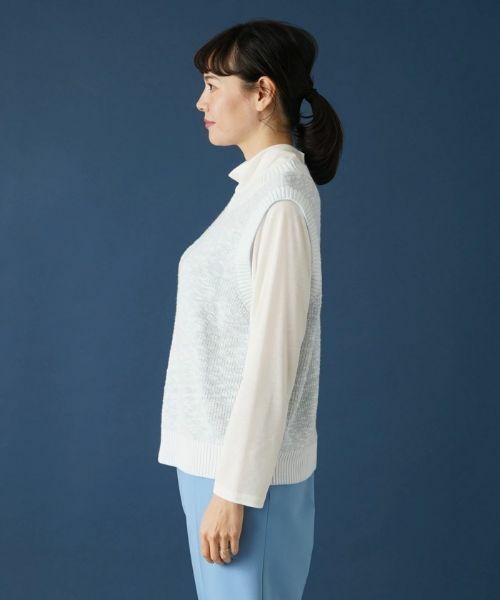 Leilian PLUS HOUSE / レリアンプラスハウス テーラードジャケット | スラブニットベスト | 詳細5