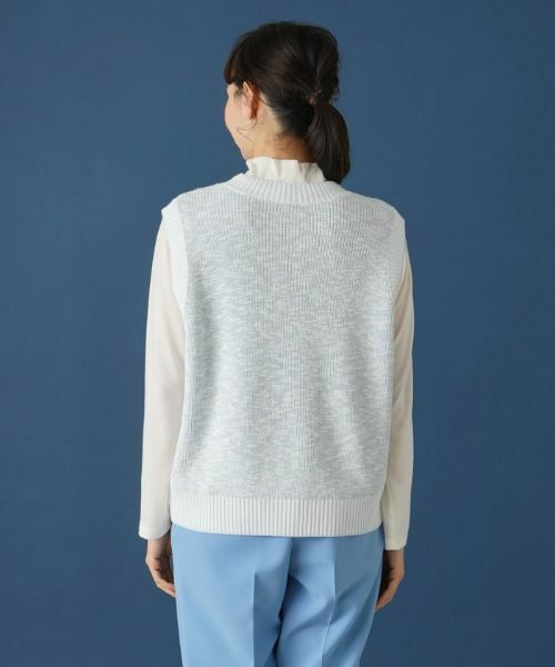 Leilian PLUS HOUSE / レリアンプラスハウス テーラードジャケット | スラブニットベスト | 詳細6