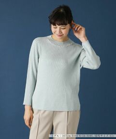 Leilian PLUS HOUSE / レリアンプラスハウス ニット・セーター | ハイネックラメニット