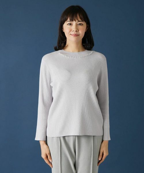 Leilian PLUS HOUSE / レリアンプラスハウス ニット・セーター | ハイネックラメニット | 詳細4