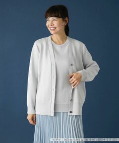 Leilian PLUS HOUSE / レリアンプラスハウス カーディガン・ボレロ | Vネックニットカーディガン