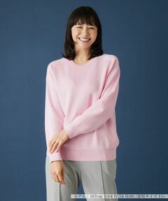 Leilian PLUS HOUSE / レリアンプラスハウス ニット・セーター | クルーネックラグランニット