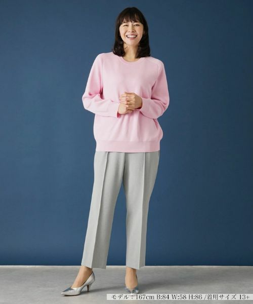 Leilian PLUS HOUSE / レリアンプラスハウス ニット・セーター | クルーネックラグランニット | 詳細1