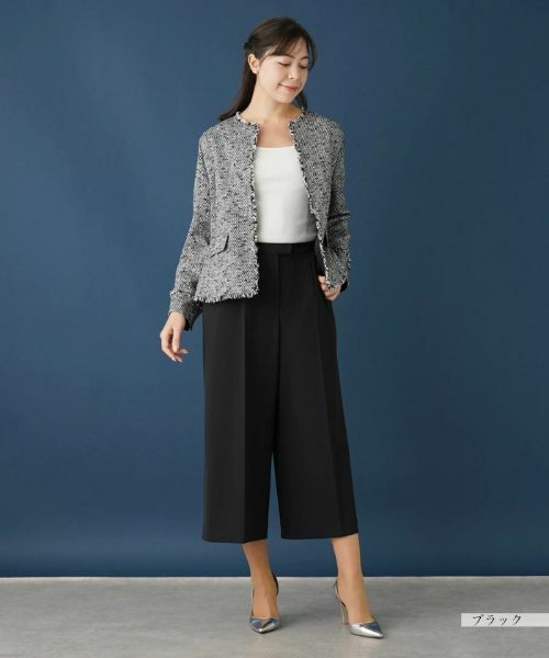 Leilian PLUS HOUSE / レリアンプラスハウス その他パンツ | 【はっ水】ワイドクロップドパンツ | 詳細1