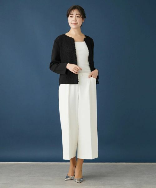 Leilian PLUS HOUSE / レリアンプラスハウス その他パンツ | 【はっ水】ワイドクロップドパンツ | 詳細4